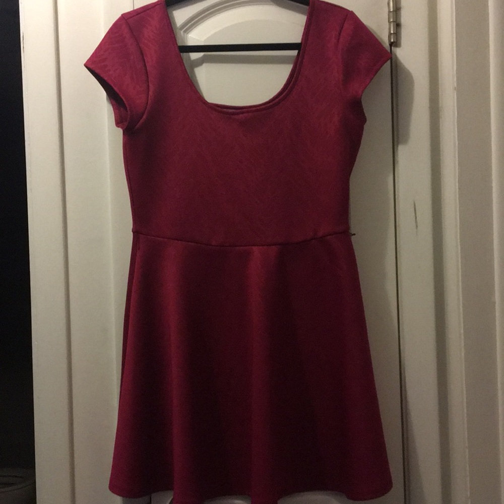 Wine colored dress